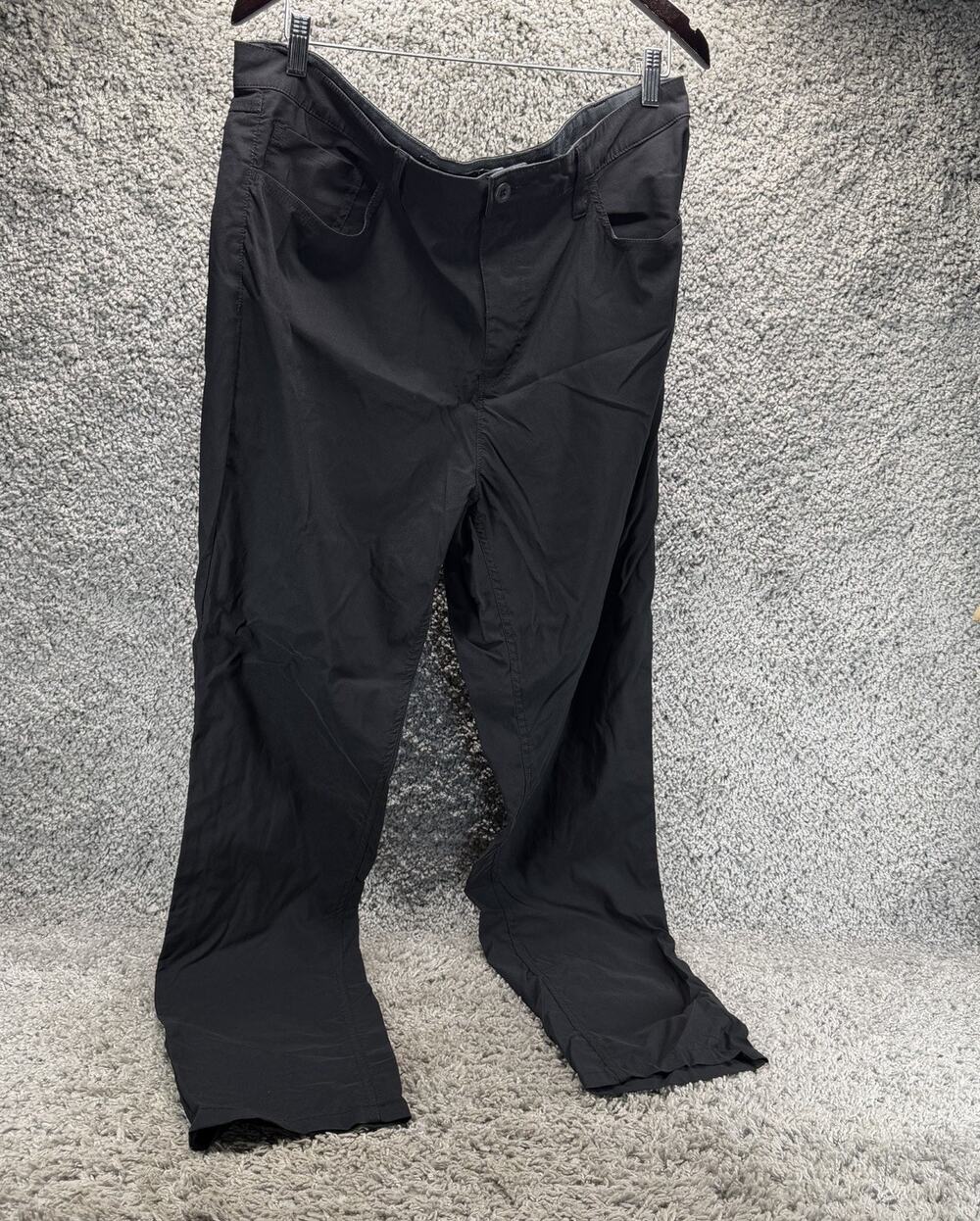 Tahari Mens Pants 38x32 Black 5 Pocket Straight Leg Casual Stretch Chino